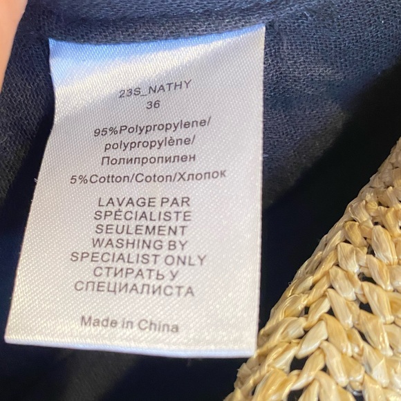 $300 Mes Demoiselles Paris Nathy Raffia Woven Halter Vest FR36 - Picture 10 of 11